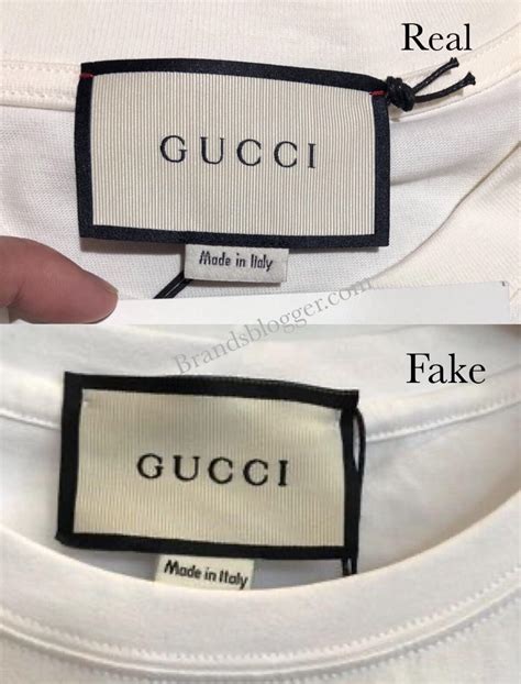 how to tell fake gucci shirt